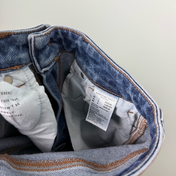 American Eagle Mom Jeans Distressed Size 0 - Picture 9 of 9